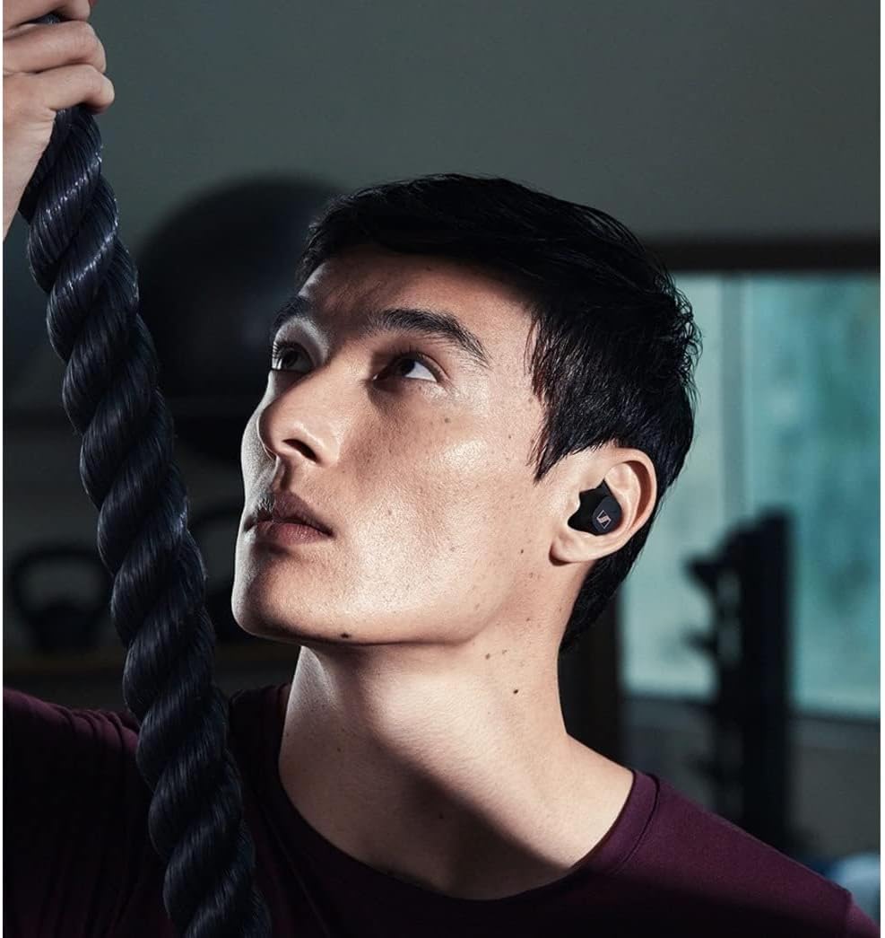 Sennheiser Sport True Wireless Earbuds - Bluetooth in-Ear Headphones, Black