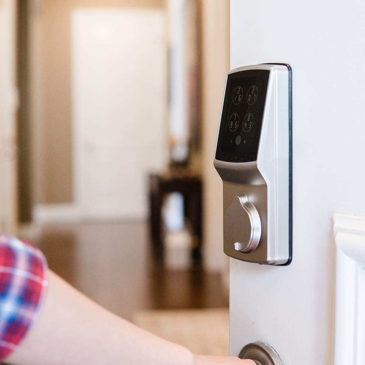 Lockly Keyless Entry Smart Lock, PIN Genie Door Lock (PGD 728) SatinNickel