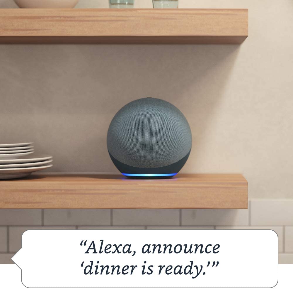 All-new Echo (4th Gen) | With premium sound, smart home hub, and Charcoal
