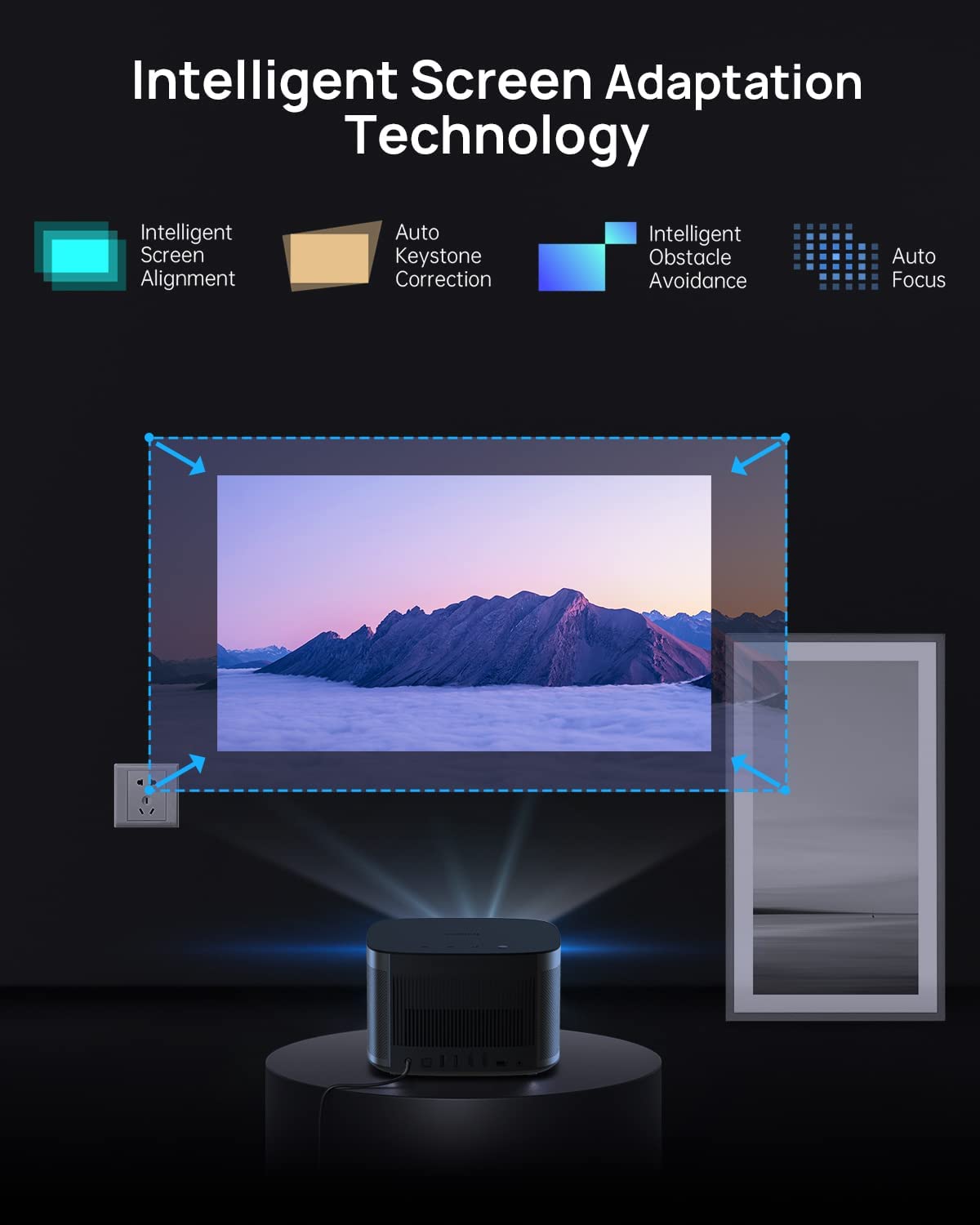 XGIMI Horizon Pro 4K Projector, 2200 ANSI Lumens, Android TV 10.0 Movie...