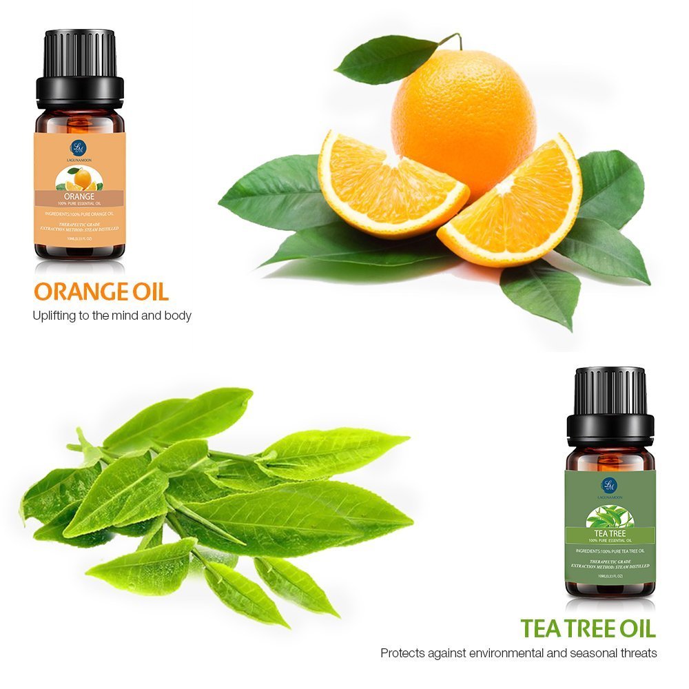 Lagunamoon Essential Oils Top 6 Gift Set Pure for Diffuser, Humidifier,...