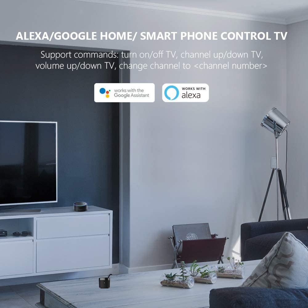BroadLink RM4 Mini IR Universal Remote Control, Smart Home Automation Wi-Fi...