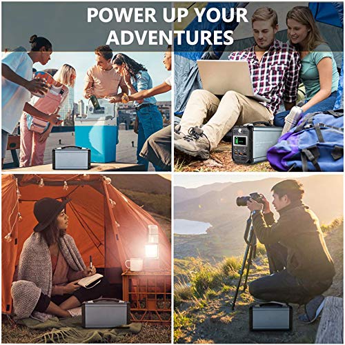 300W Solar Generator, FlashFish 60000mAh Portable 222Wh Generator