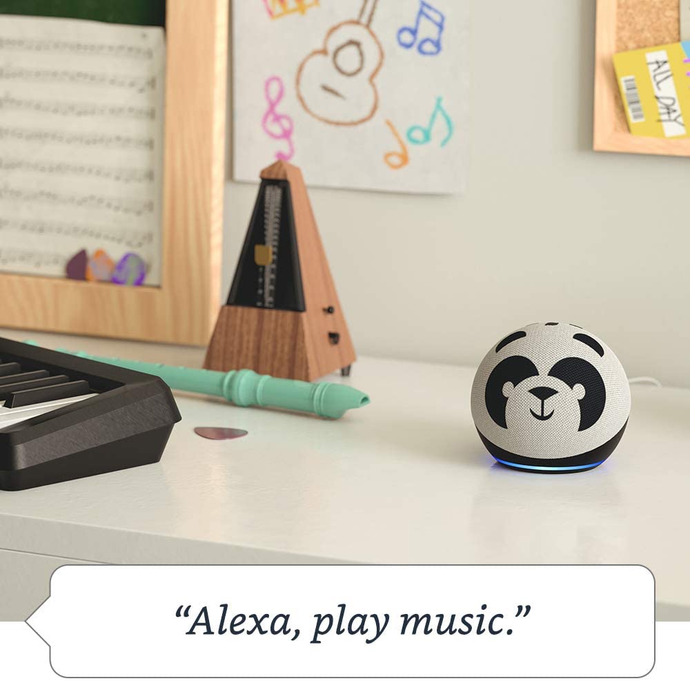 All-new Echo Dot (4th Gen) Kids Edition | Designed for kids, with Tiger
