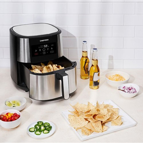 Chefman TurboFry XL 8 Quart Air Fryer, Digital Touchscreen w/ Presets &...