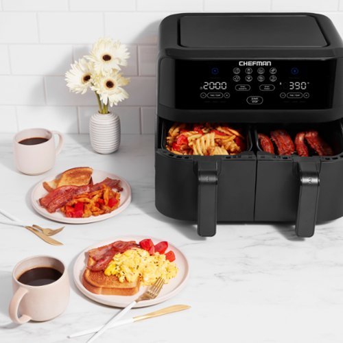 Chefman TurboFry®  9 Qt. Digital Touch Dual Basket Air Fryer - Matte Black