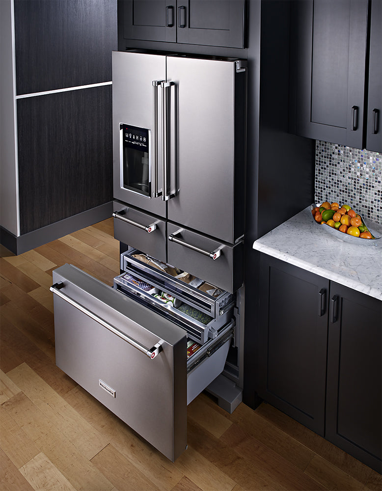 KitchenAid - 25.8 Cu. Ft. 5-Door French Door Refrigerator - Stainless steel