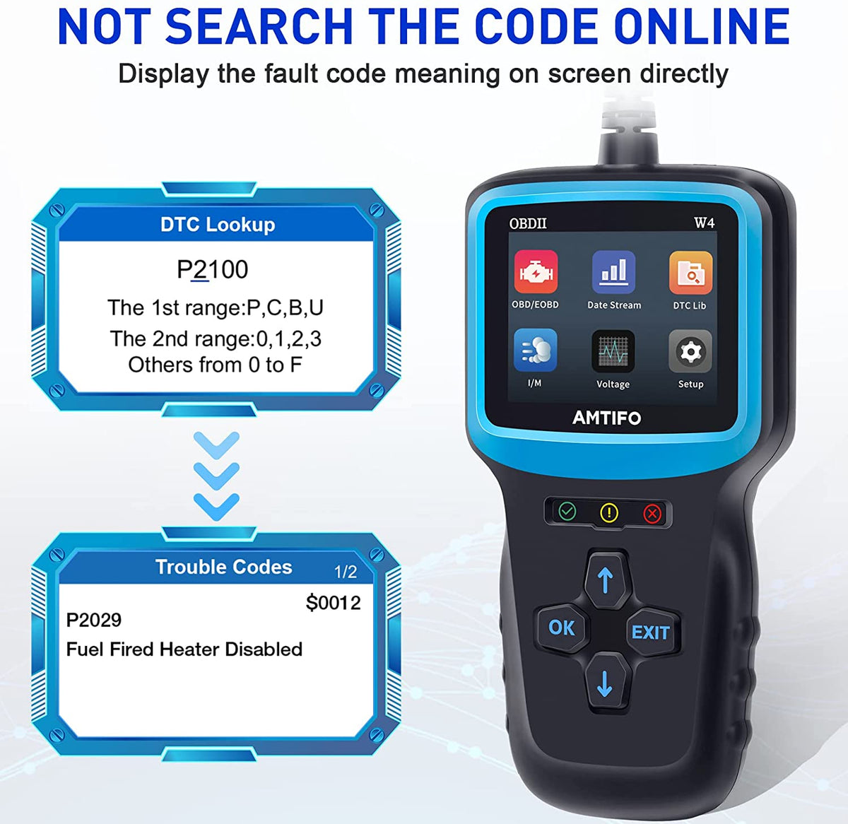 OBD2 Scanner Auto Check Car Engine Clear Fault Code Reader Automotive...