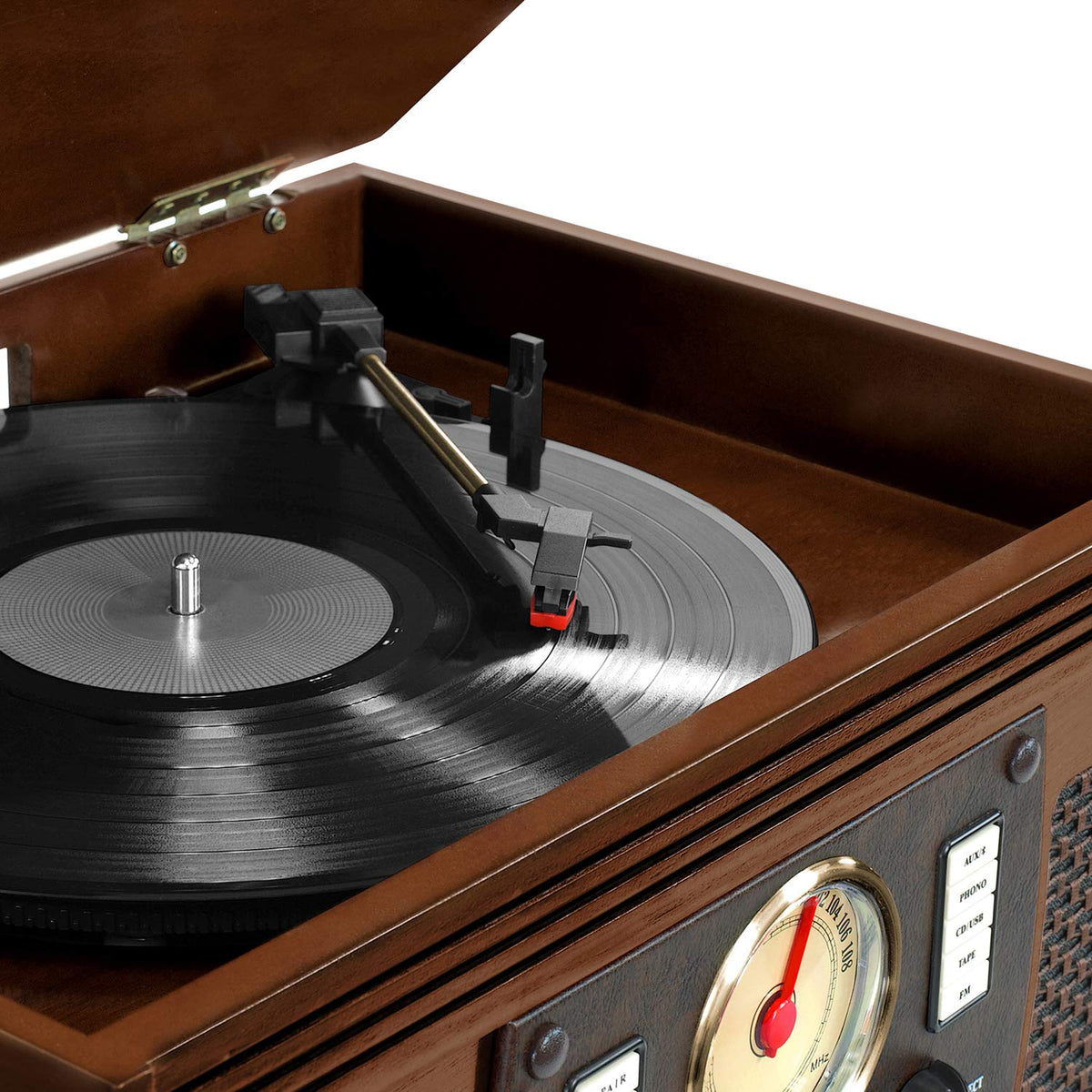 Victrola Navigator 8-In-1 Classic Bluetooth Record 1SFA, Brown (Espresso)