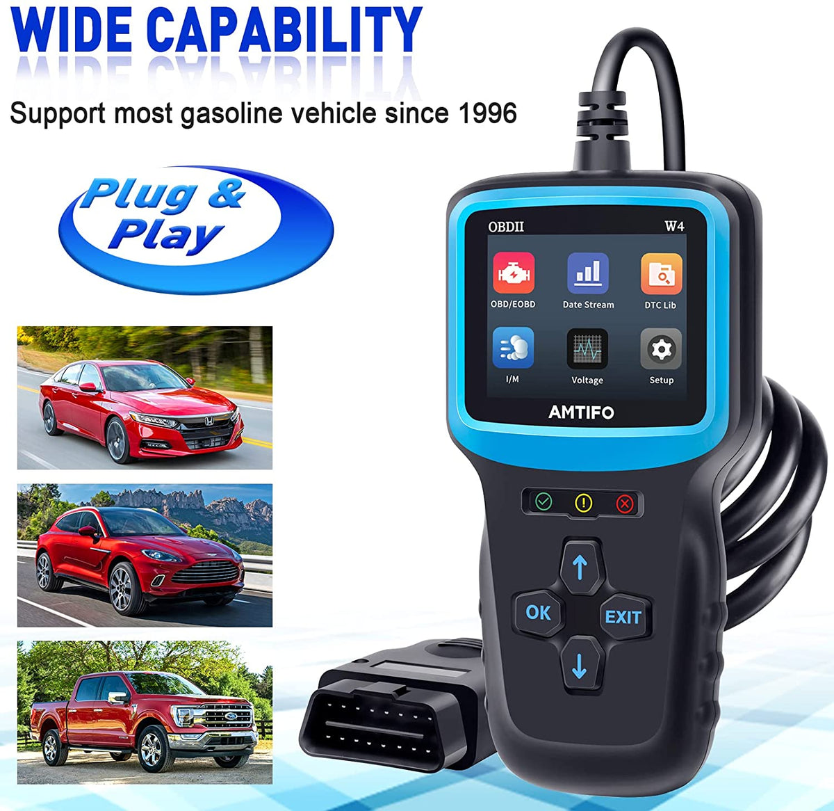 OBD2 Scanner Auto Check Car Engine Clear Fault Code Reader Automotive...