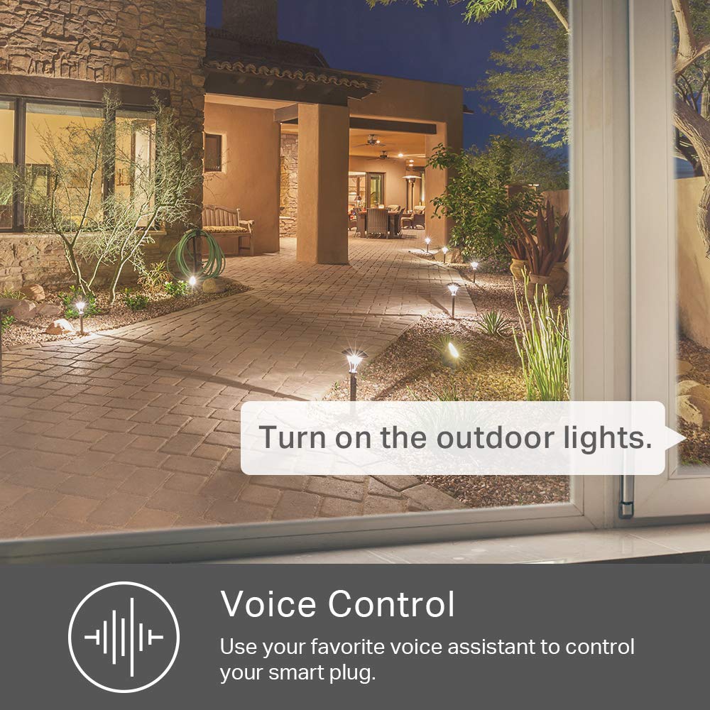 Kasa Smart WiFi Outdoor Plug by TP-Link– Outlets, Plug, Works with Alexa &...