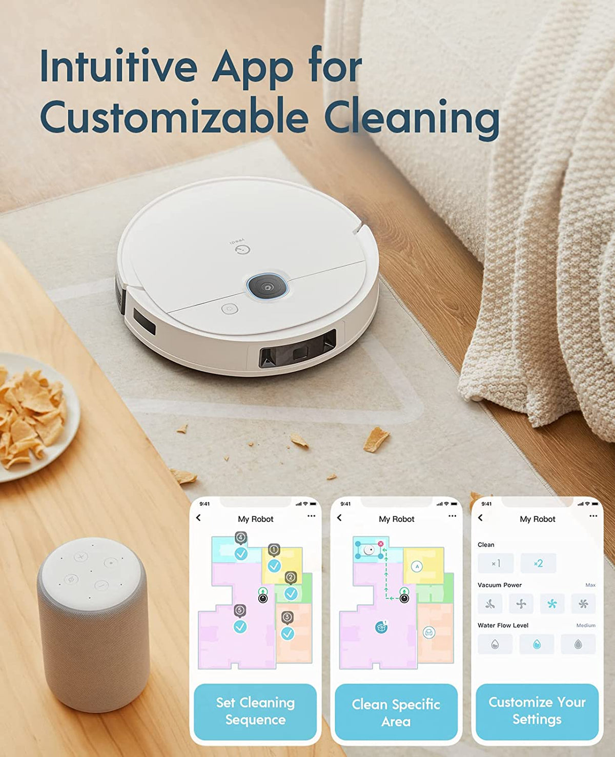 yeedi vac 2 pro Robot Vacuum and Mop Combo, 3000Pa Suction Yeedi Vac 2 Pro