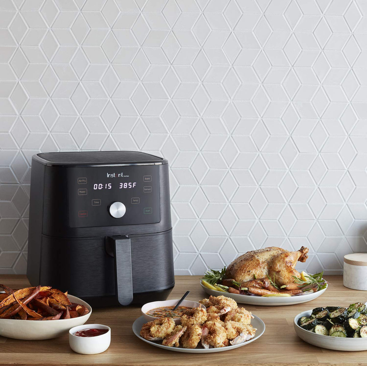 Instant Vortex 4-in-1 Air Fryer, 6 Quart, 4 One-Touch 6 quart, N Applicable