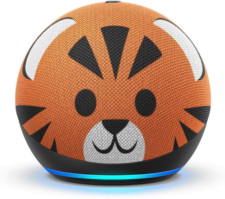 All-new Echo Dot (4th Gen) Kids Edition | Designed for kids, with Tiger