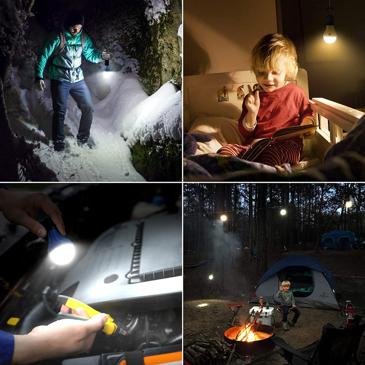 Lepro LED Camping Lantern, Accessories, 3 Lighting Modes, White