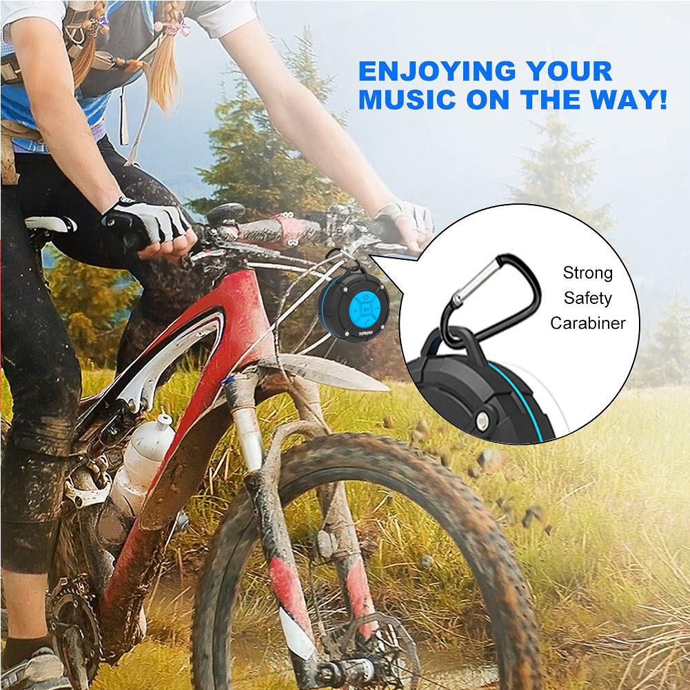 [2019 Version] Portable Shower Speaker,TOPROAD IPX7 Waterproof Wireless...