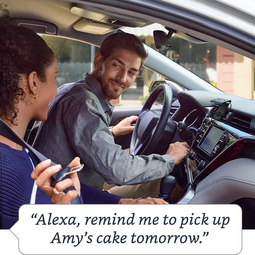 Echo Auto- Hands-free Alexa in your car with phone Black
