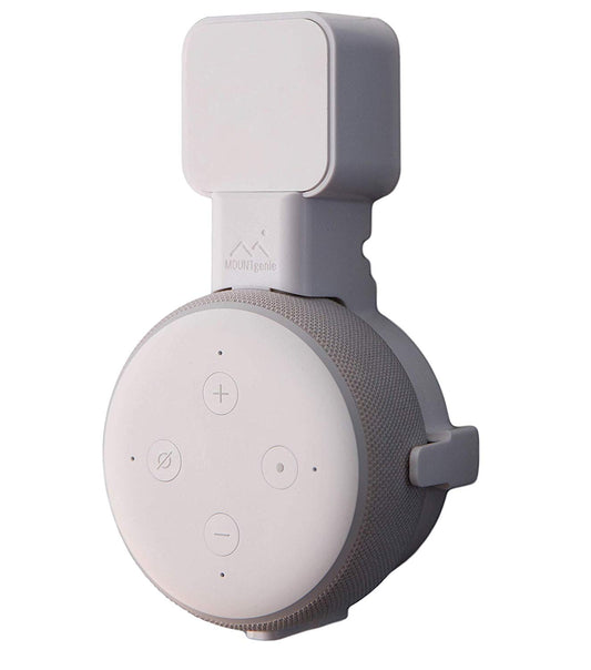 Dot Genie Echo Wall Mount | The Original Outlet Hanger | 1-Pack, White