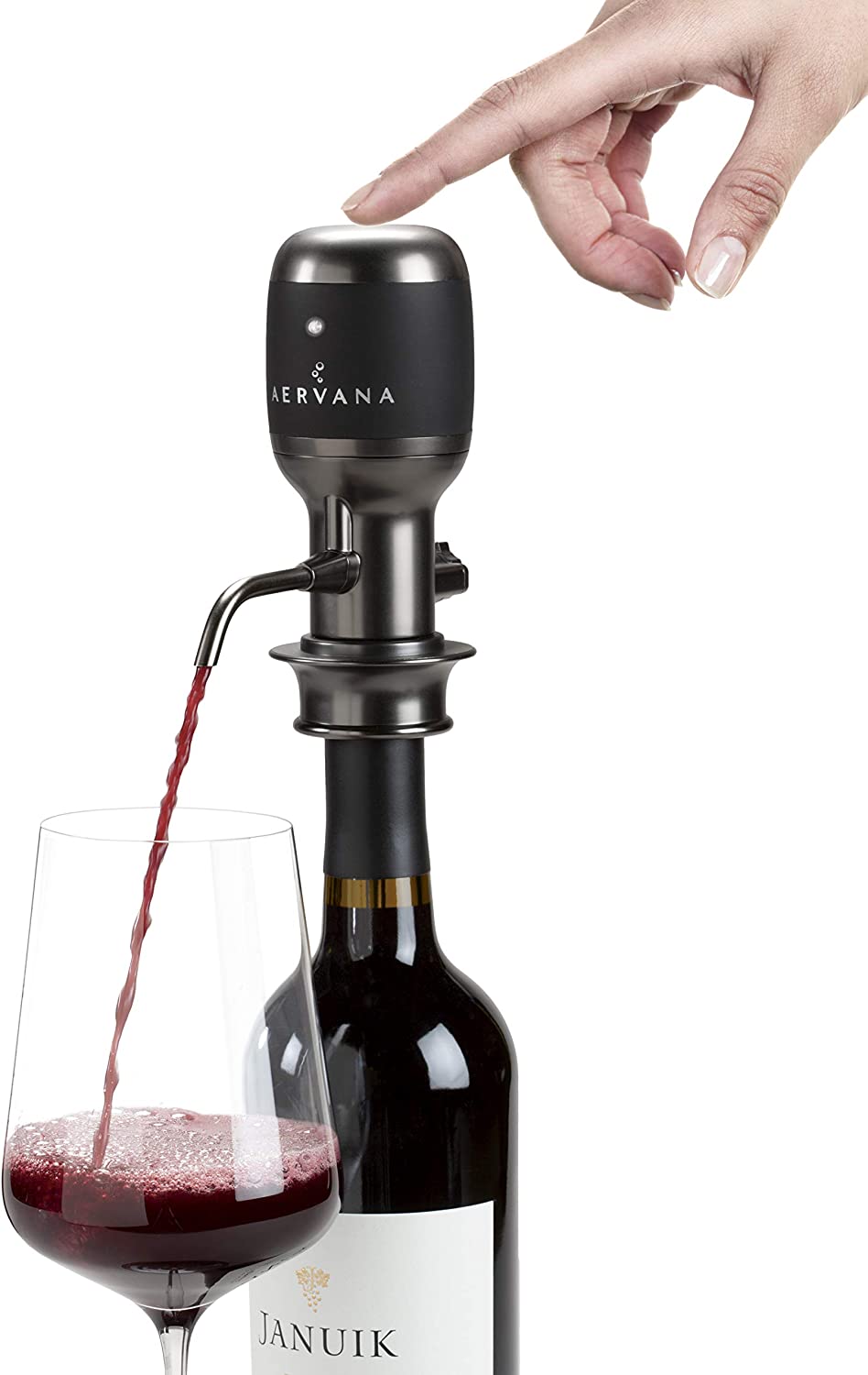 Aervana Select: Variable Electric Wine Aerator and Pourer / Charcoal