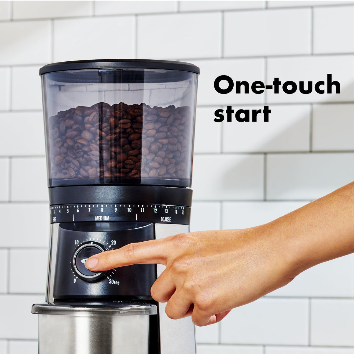 OXO BREW Conical Burr Coffee Grinder One Size, Silver