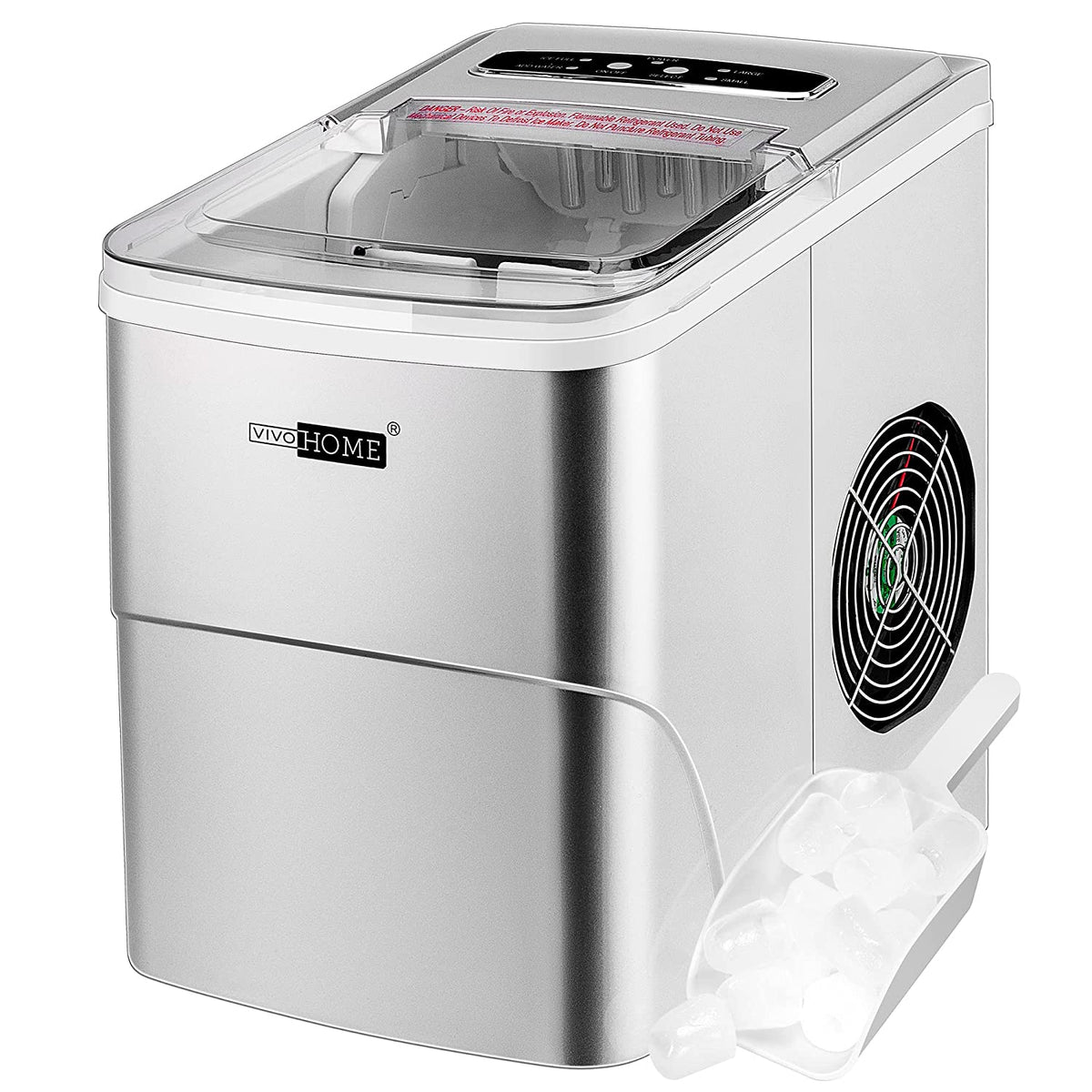 VIVOHOME Electric Portable Compact Countertop Automatic Ice Cube 26lbs / day