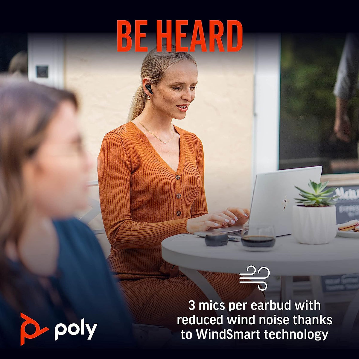 Poly Voyager Free 60+ UC True Wireless Earbuds (Plantronics) – Black