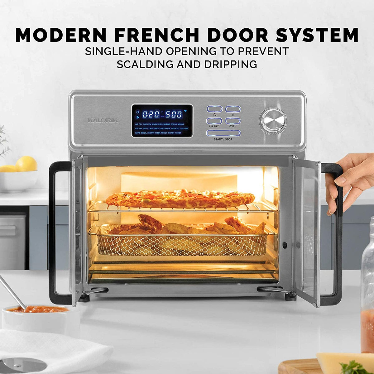 "Kalorik MAXX AFO 46045 SS Digital Air Fryer Oven 26 Quart Stainless Steel