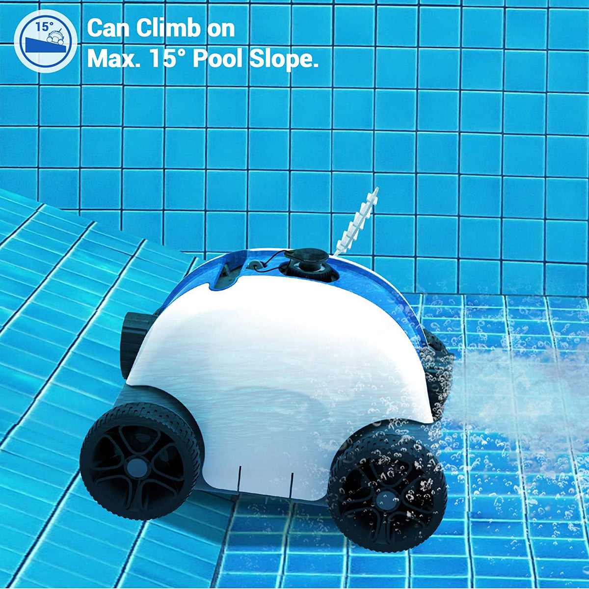 PAXCESS Cordless Robotic Pool Cleaner, Automatic Robot Vacuum with...