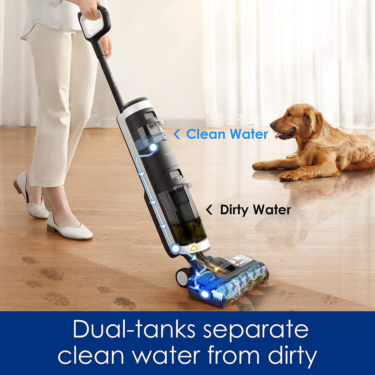 Tineco Floor ONE S3 Cordless Hardwood Floors Cleaner, One