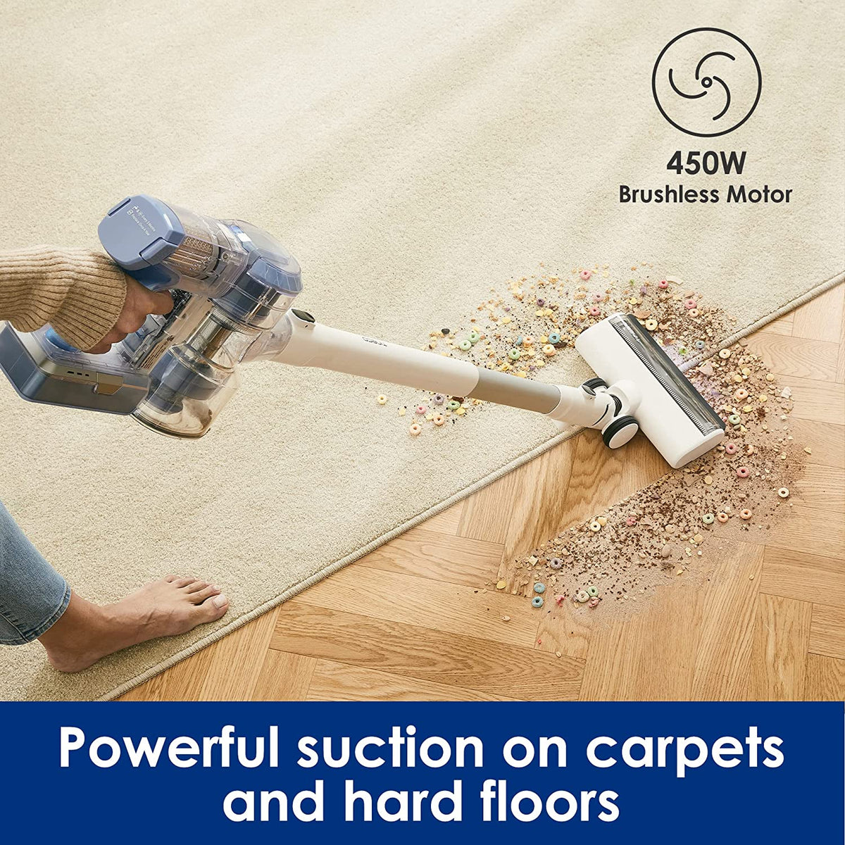 Tineco A11 Pet Ex Cordless Stick Vacuum, Lightweight Handheld Long...