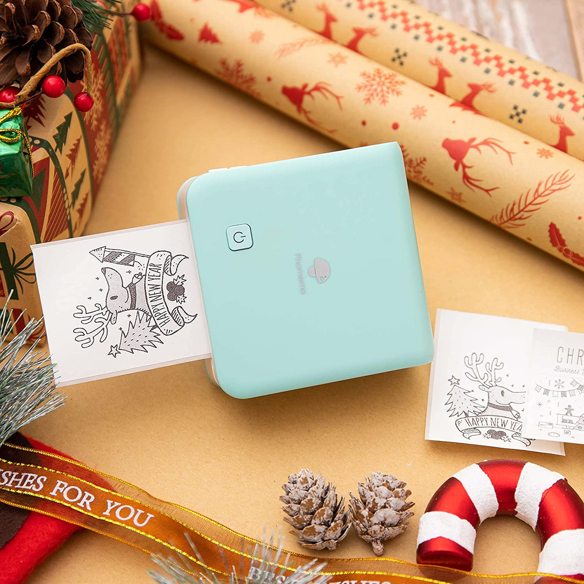 Phomemo M02 Pro 300dpi High Resolution Wireless Bluetooth Thermal Turquoise