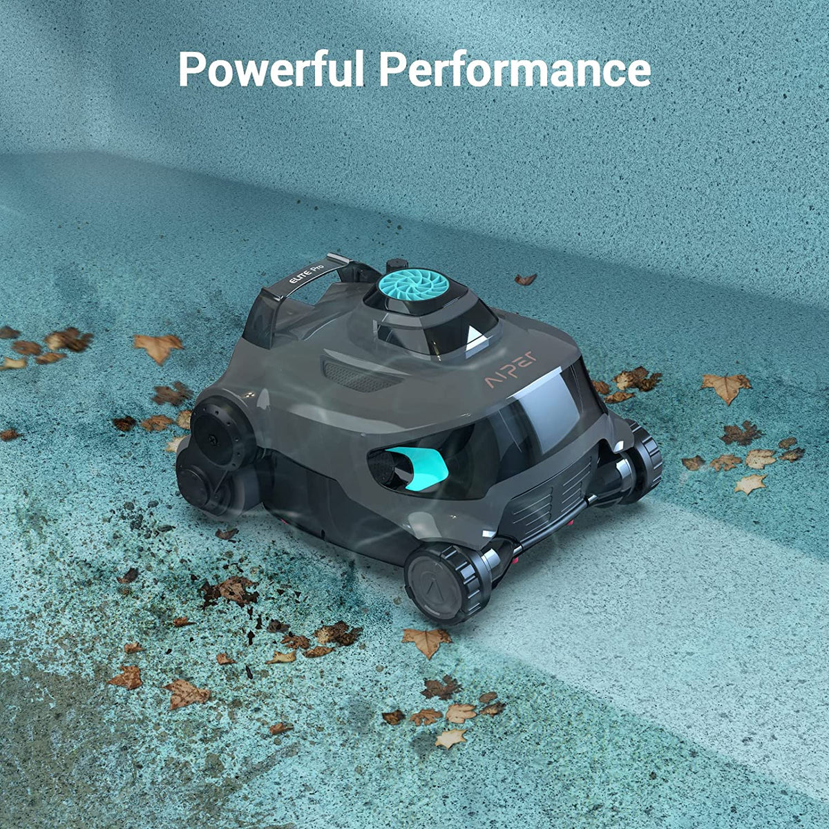 (2023 New) AIPER Elite Pro Cordless Robotic Pool Cleaner, Wall-Climbing Gray