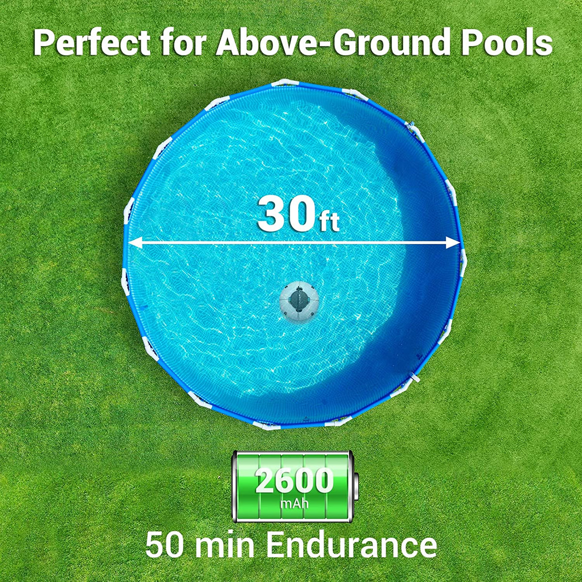 (2022 Upgrade) AIPER Cordless Robotic Pool Cleaner, Vacuum with...